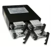 ICY DOCK ToughArmor MB994SP-4SB-1 backplane SATA de 4 bahías de 2,5" para bahía interna de 5,25", sin bandejas, aluminio, ventilador de 40 mm, SATA 6 Gbit/s, negro