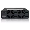 ICY DOCK ToughArmor MB994SP-4SB-1 backplane SATA de 4 bahías de 2,5" para bahía interna de 5,25", sin bandejas, aluminio, ventilador de 40 mm, SATA 6 Gbit/s, negro