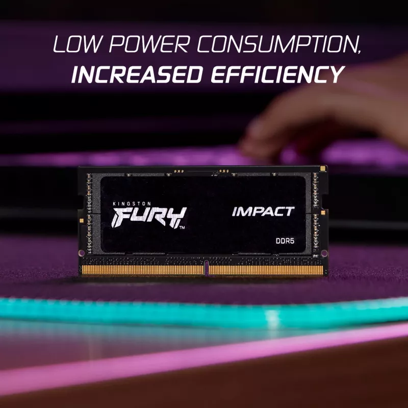 Kingston Technology FURY 32GB 6000MT/s DDR5 CL38 SODIMM (Kit de 2) Impact XMP