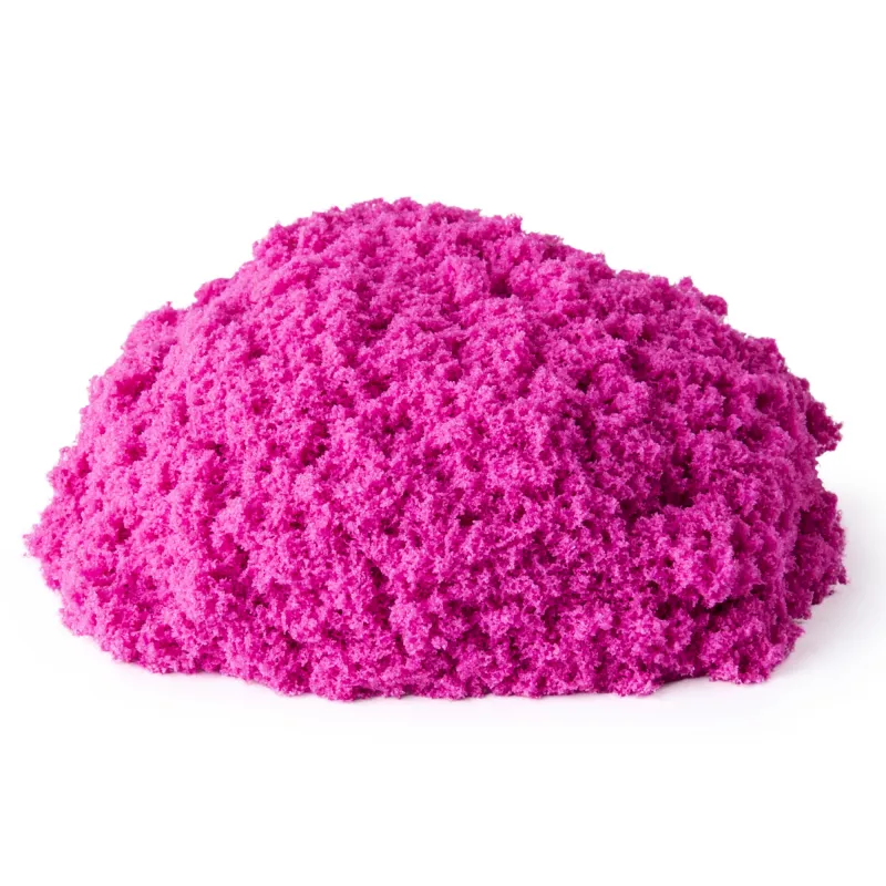 Kinetic Sand, 2 lbs Arena de juego rosa, regalos de Pascua, arena sensorial moldeable para niños, bolsa resellable (el envase puede variar)