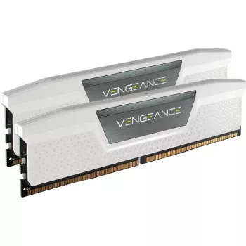 CORSAIR Memoria RAM 32GB (2x16GB) DDR5 DRAM 6400MT/s CL32 Kit de memoria Vengeance – Blanco