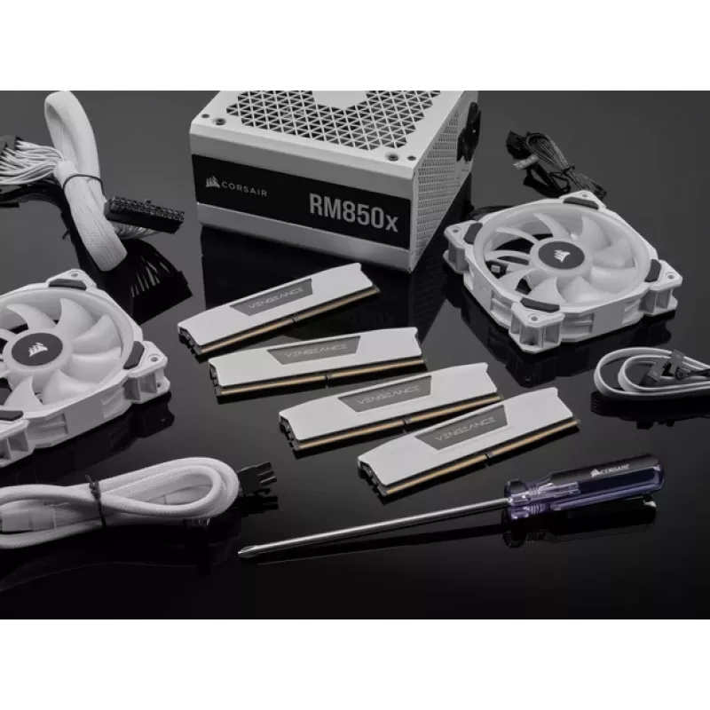 CORSAIR Memoria RAM 32GB (2x16GB) DDR5 DRAM 6400MT/s CL32 Kit de memoria Vengeance – Blanco