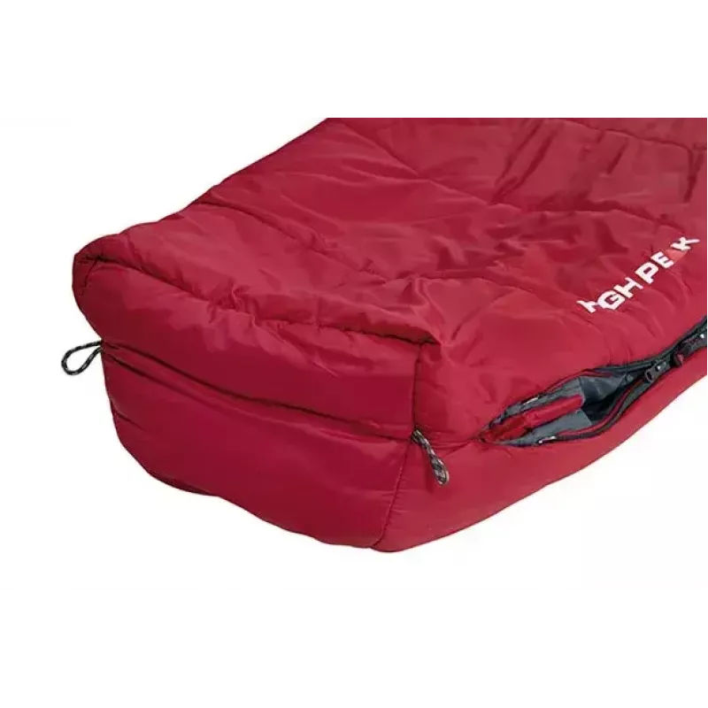 Saco de dormir momia High Peak Hyperion 1M Nylon Gris Rojo 210 cm