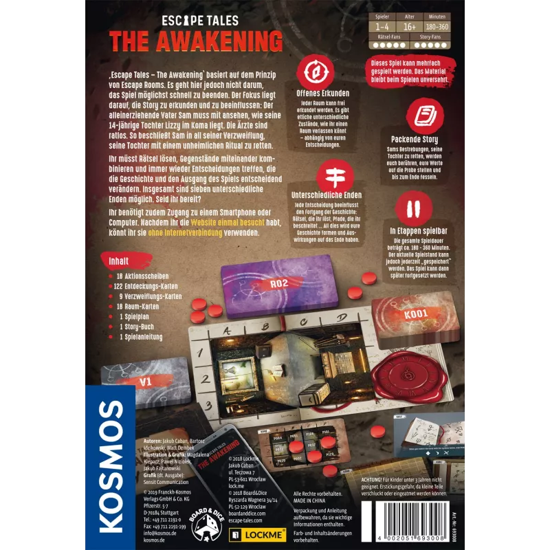Kosmos Escape Tales: The Awakening juego de mesa deducción