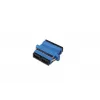 DIGITUS acoplador SC / SC dúplex, color azul casquillo de circonio cerámico, carcasa de plástico, monomodo, incl. material de montaje