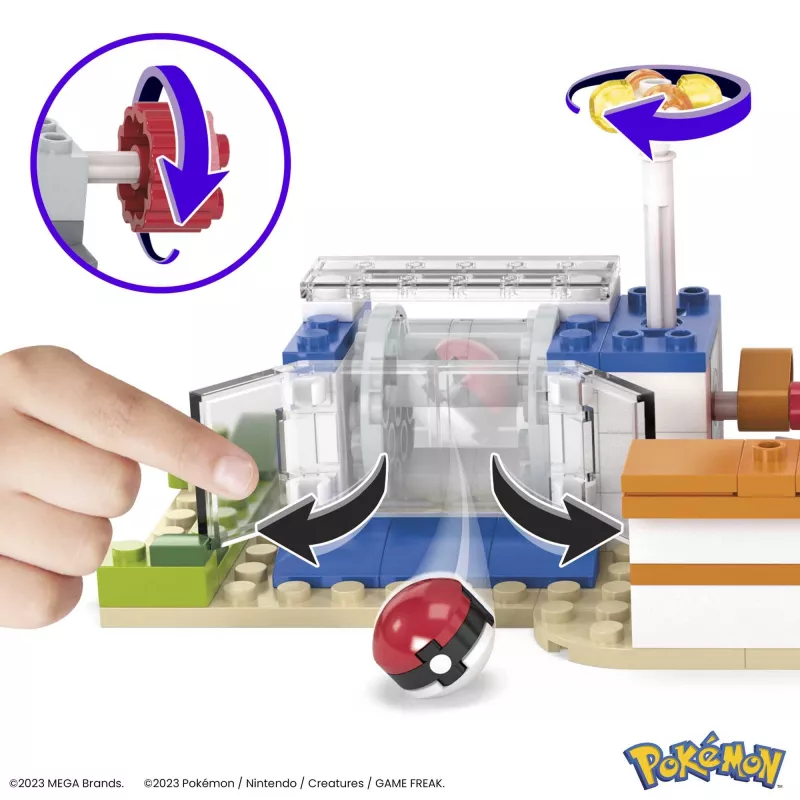 Set de construcción MEGA Pokémon, Centro del Bosque (648 piezas) con 4 figuras de acción