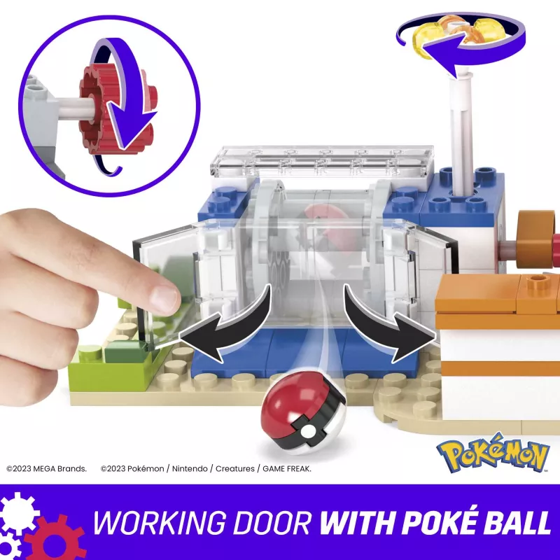Set de construcción MEGA Pokémon, Centro del Bosque (648 piezas) con 4 figuras de acción