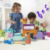 MEGA BLOKS Fisher Price Granja Musical de construcción sensorial (45 piezas) para niños pequeños