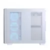 Caja de PC Aerocool P500C torre Midi blanca ATX fuente lateral 3 ventiladores de 120 mm