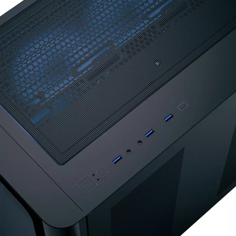 Aerocool P500C torre Midi negra