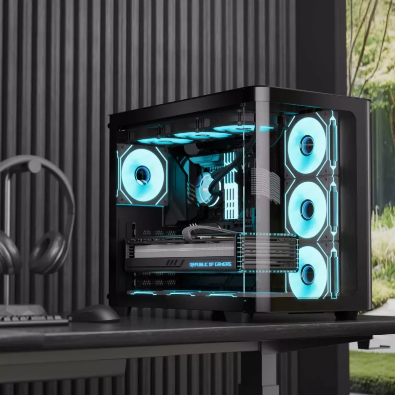 Aerocool P500C torre Midi negra