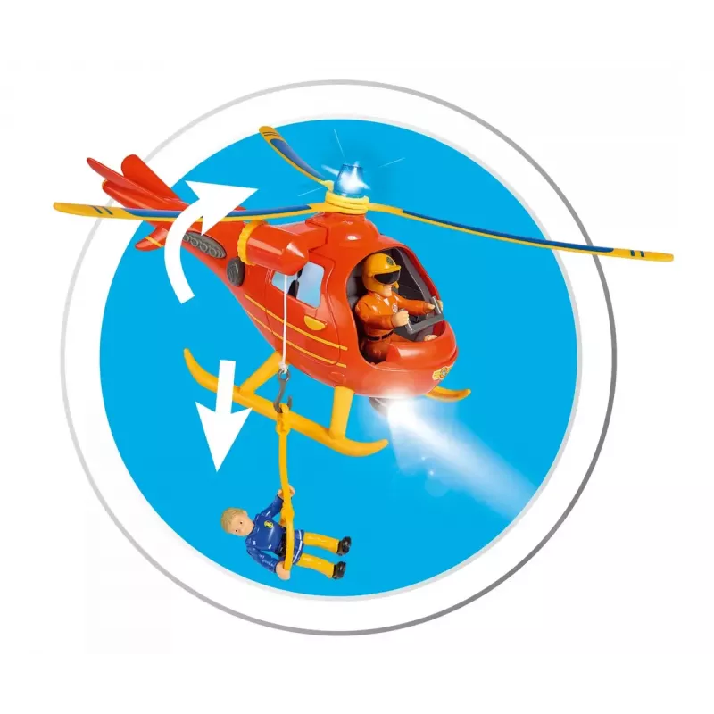 Helicóptero Simba Toys 109252510 Fireman Sam naranja 3+