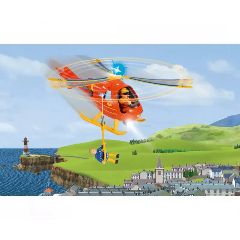 Helicóptero Simba Toys 109252510 Fireman Sam naranja 3+