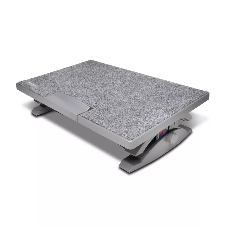 Kensington SmartFit SoleMate Pro Elite K50345EU reposapiés ergonómico, altura regulable 9–12 cm, inclinación 0–18°, gris