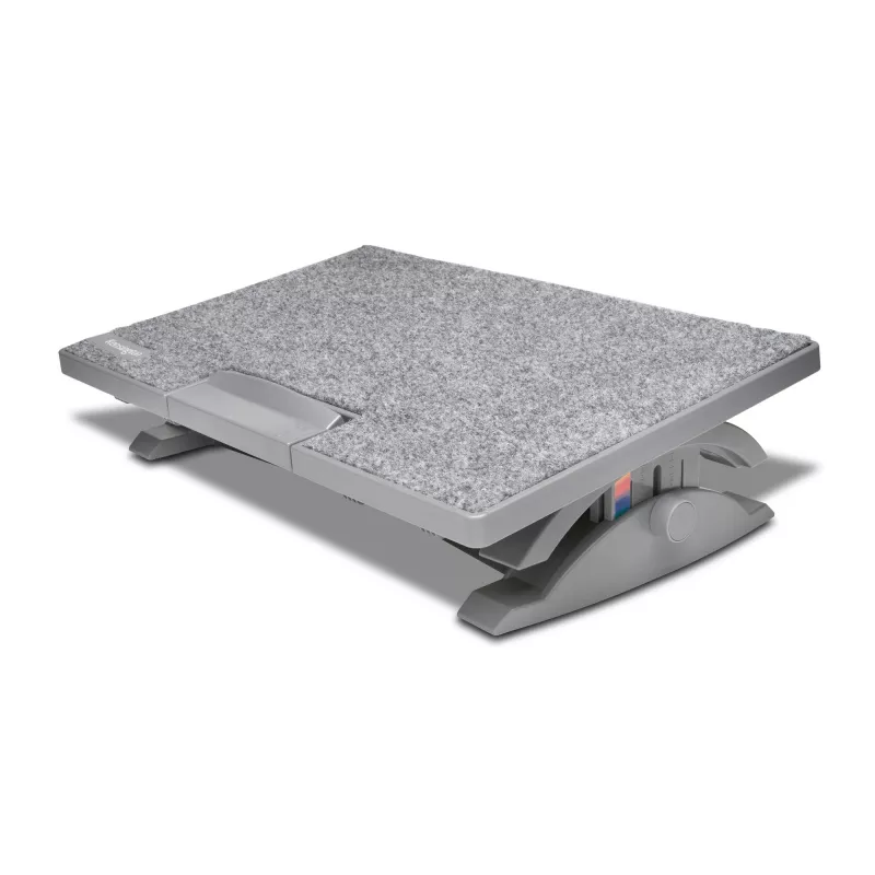 Kensington SmartFit SoleMate Pro Elite K50345EU reposapiés ergonómico, altura regulable 9–12 cm, inclinación 0–18°, gris