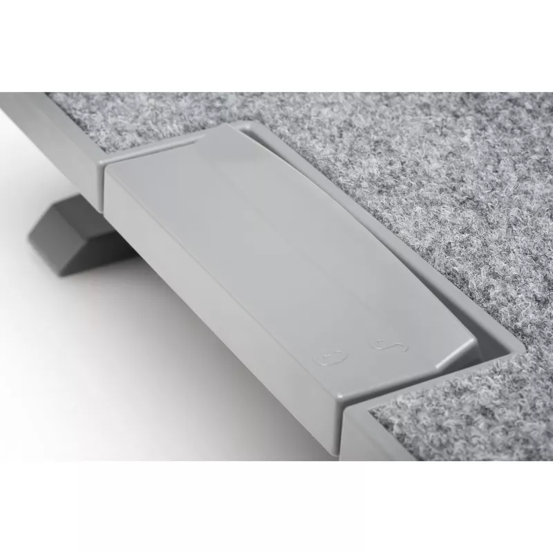 Kensington SmartFit SoleMate Pro Elite K50345EU reposapiés ergonómico, altura regulable 9–12 cm, inclinación 0–18°, gris