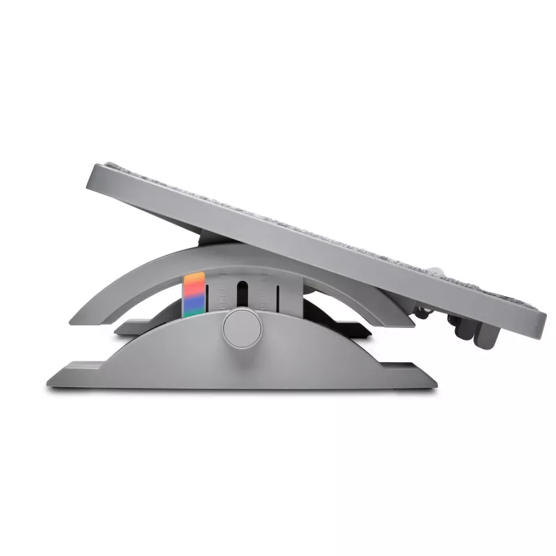 Kensington SmartFit SoleMate Pro Elite K50345EU reposapiés ergonómico, altura regulable 9–12 cm, inclinación 0–18°, gris