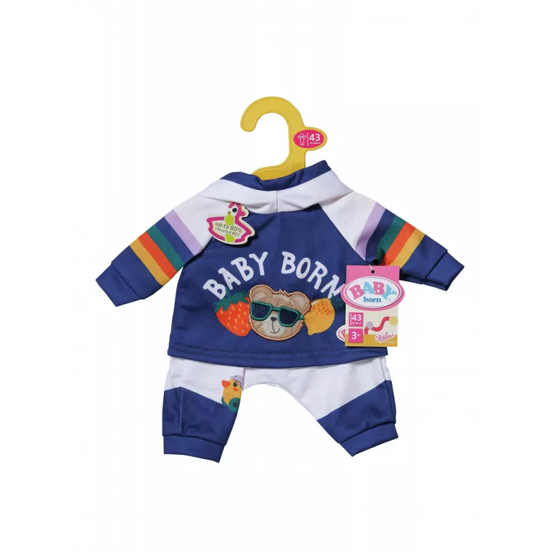 BABY born chándal azul marino 43cm conjunto de ropa para muñeca