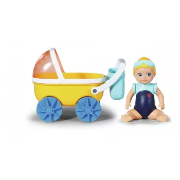 BABY born Splish Splash cochecito con muñeca de baño Emma multicolor