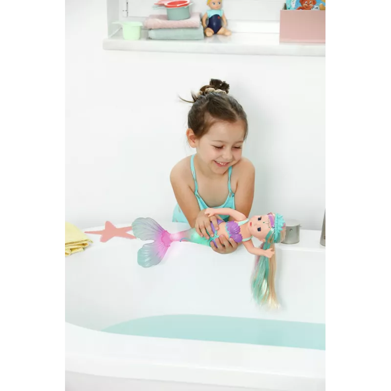 Muñeca zapf creation BABY born sirena modelo 837368 – muñeca bebé bañable con cola de sirena