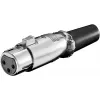 Conector hembra de micrófono Goobay XLR female 3 polos