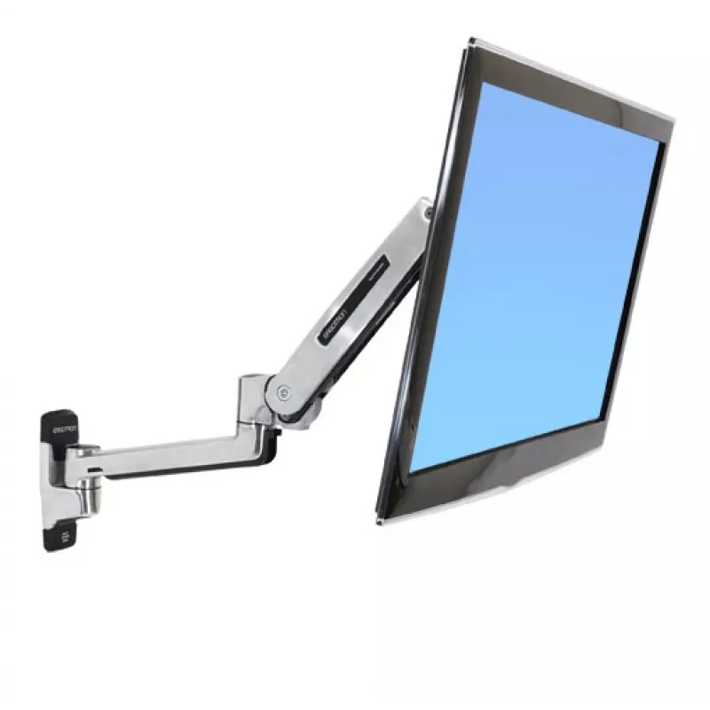 Soporte de pared con brazo para LCD ERGOTRON Lx Sit-stand (aluminio pulido)
