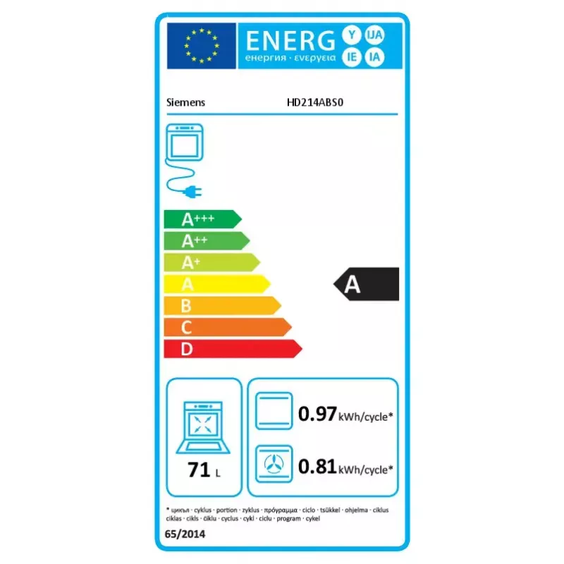 Set de cocina Siemens EQ311KA1ZM — placa vitrocerámica (4 zonas), horno eléctrico 71 l, superficie vitrocerámica