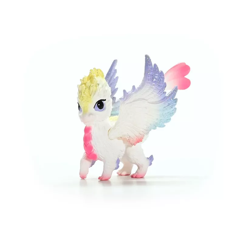 Figura Schleich BAYALA bebé dragón arcoíris a partir de 5 años, beige azul verde, temática unicornio/pegaso