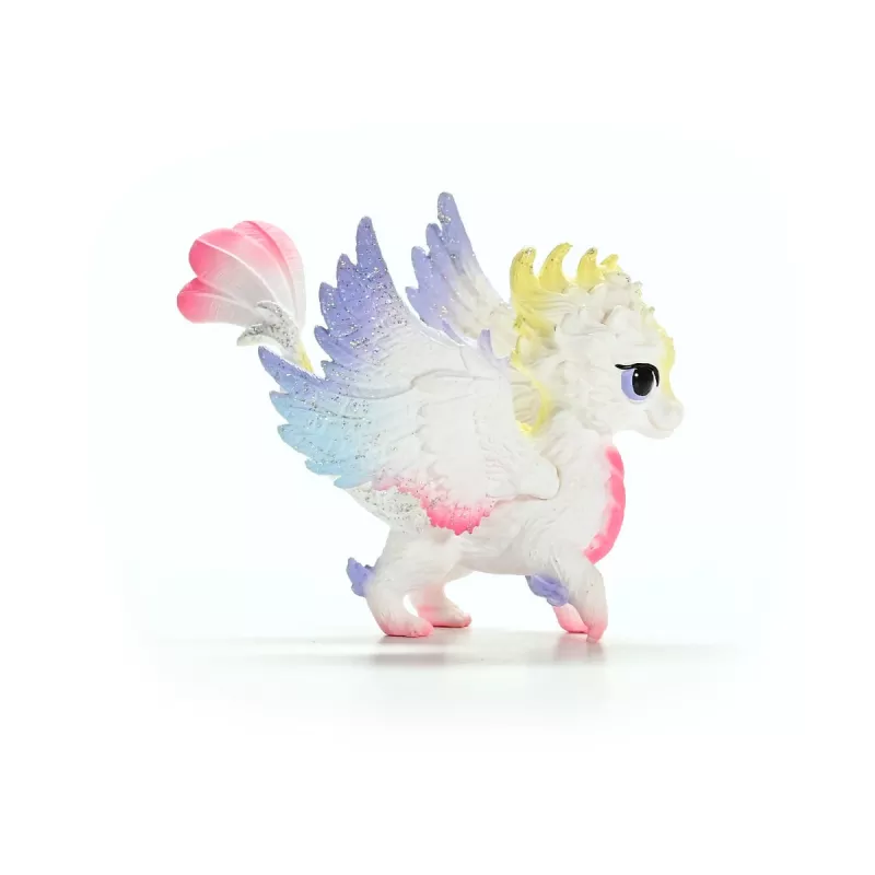 Figura Schleich BAYALA bebé dragón arcoíris a partir de 5 años, beige azul verde, temática unicornio/pegaso