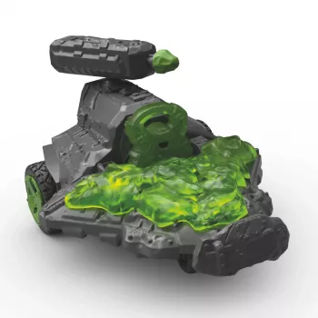 schleich ELDRADOR CREATURES jet de propulsión de piedra con minicriatura, acción/aventura, monstruos y dragones, mundo de piedra, 7 año(s), verde, gris