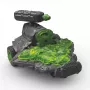 schleich ELDRADOR CREATURES jet de propulsión de piedra con minicriatura, acción/aventura, monstruos y dragones, mundo de piedra, 7 año(s), verde, gris