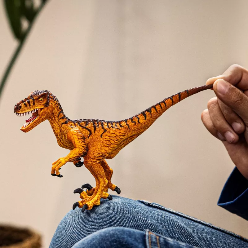 schleich Dinosaurio Velociraptor, 4 años, dinosaurios y volcán, Conquistar la Tierra, multicolor