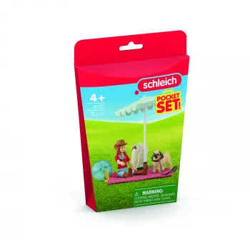 schleich HORSE CLUB Excursión de un día al lago, animal, caballos, sets de bolsillo, 5 años, multicolor