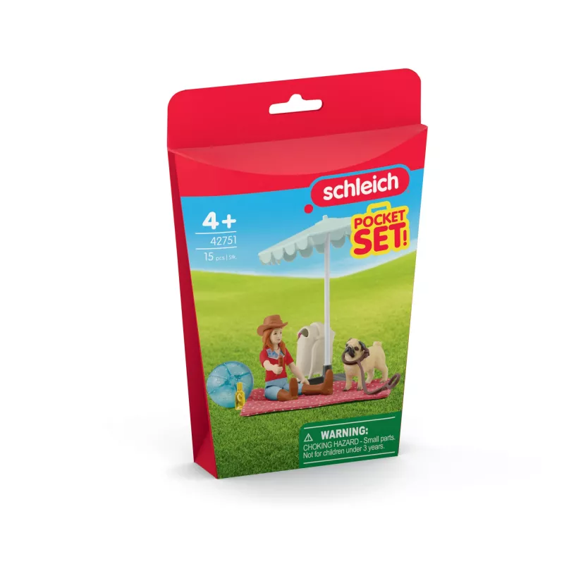 schleich HORSE CLUB Excursión de un día al lago, animal, caballos, sets de bolsillo, 5 años, multicolor