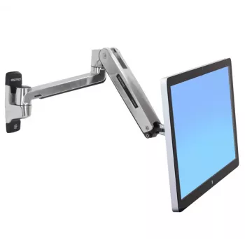 ERGOTRON Lx HD Soporte de pared para monitor con brazo LCD ajustable en altura (aluminio pulido)