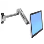 ERGOTRON Lx HD Soporte de pared para monitor con brazo LCD ajustable en altura (aluminio pulido)