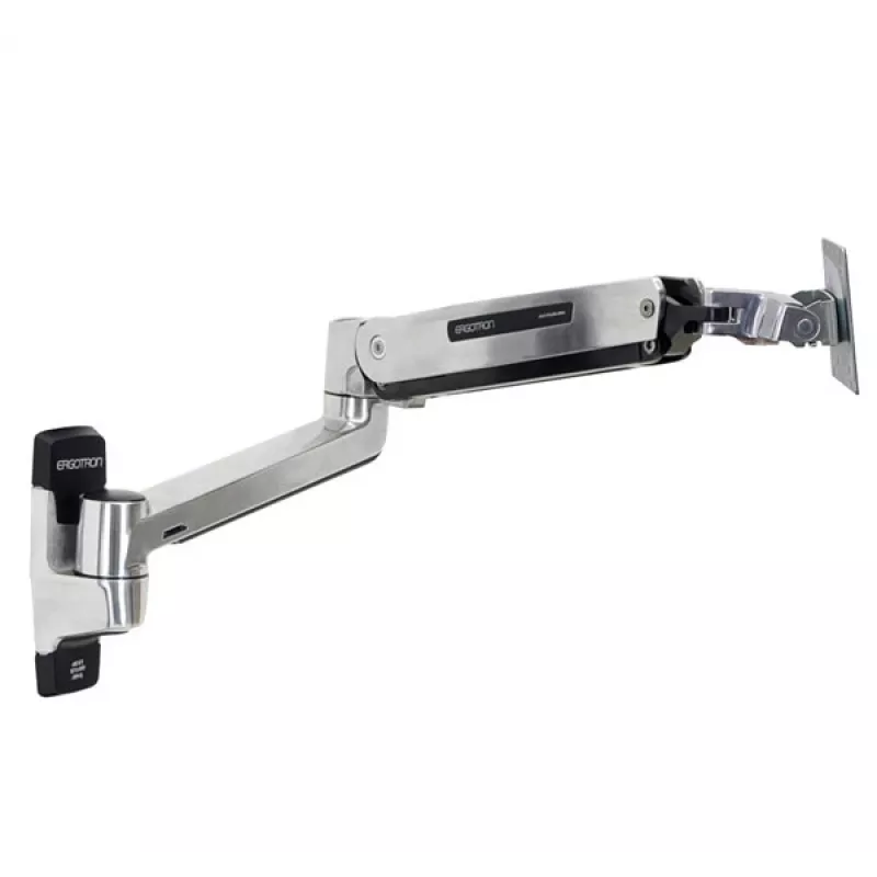 ERGOTRON Lx HD Soporte de pared para monitor con brazo LCD ajustable en altura (aluminio pulido)