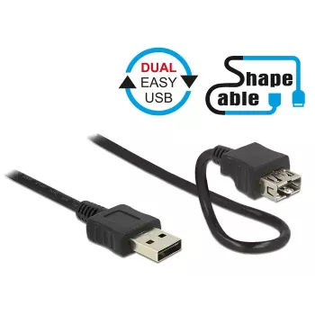 Cable USB DeLOCK 2m 2xUSB2.0-A