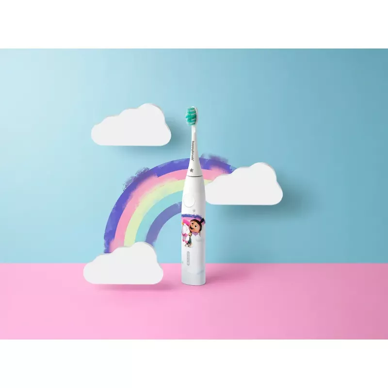 Cepillo de dientes eléctrico Happybrush ECO VIBE KIDS Agnes + 3 cepillos de recambio