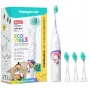 Cepillo de dientes eléctrico Happybrush ECO VIBE KIDS Agnes + 3 cepillos de recambio