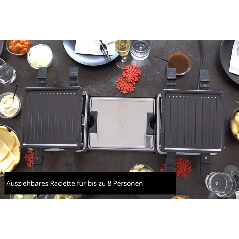 Unold 48755 Raclette-Grill 8 personas 1300 W negro