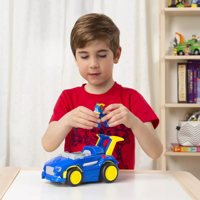 PAW Patrol, Mighty Pups Super PAWs Chase’s Powered Up Cruiser Transforming Vehicle