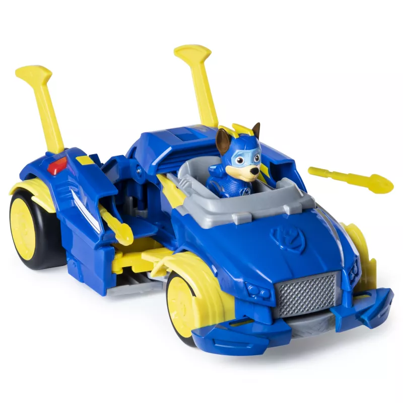 PAW Patrol, Mighty Pups Super PAWs Chase’s Powered Up Cruiser Transforming Vehicle
