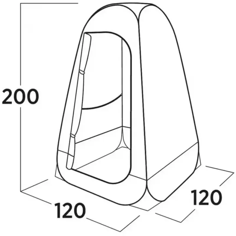 Carpa de ducha Easy Camp Vik Utility Tent gris 2025, vestuario para exteriores