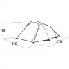 Carpa easy camp 120472 — carpa ligera impermeable para 3 personas