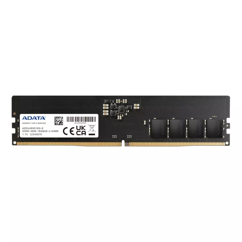 DIMM 32 GB DDR5-4800 (2x 16 GB) kit dual, memoria RAM negra, AD5U480016G-DT, Premier