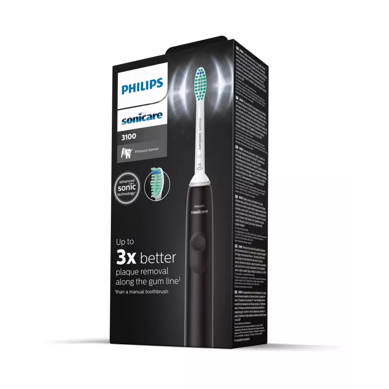 Cepillo de dientes sónico Philips 3100 Series HX3671/14 con sensor de presión