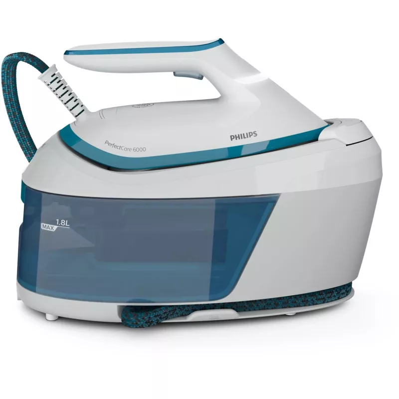 Central de planchado con vapor Philips PSG6022/20 2400 W 1,8 L suela SteamGlide Plus azul, blanco