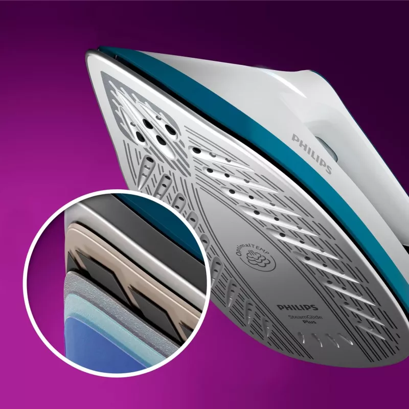 Central de planchado con vapor Philips PSG6022/20 2400 W 1,8 L suela SteamGlide Plus azul, blanco