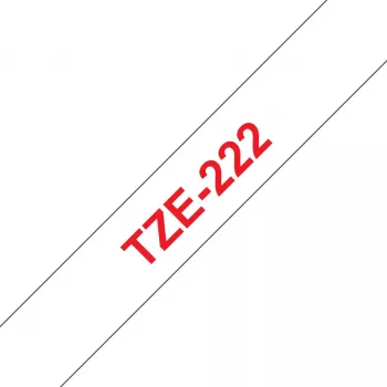 Cinta laminada Brother 9 mm, rojo sobre blanco, TZe, transferencia térmica, China, 5 año(s), Brother